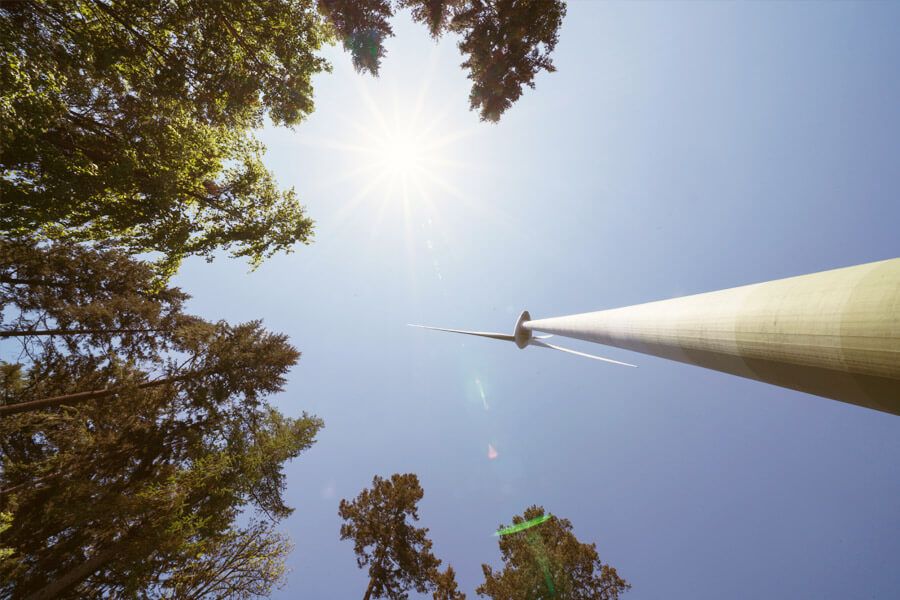 Windkraftanlage in Freiburg