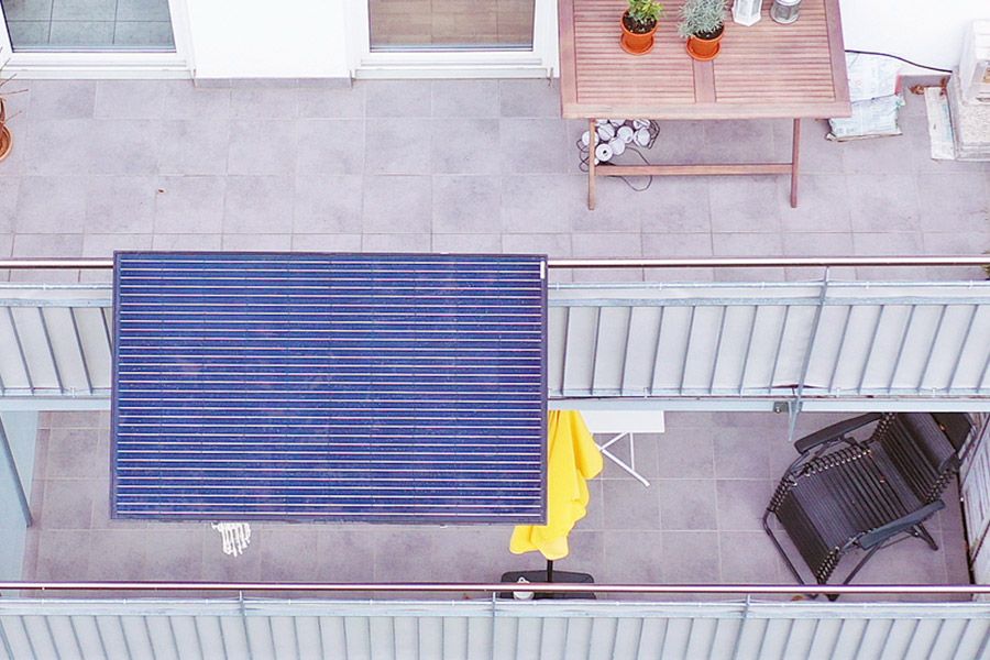 Photovoltaikanlage für den Balkon