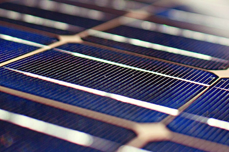 Detailaufnahme Photovoltaikanlage