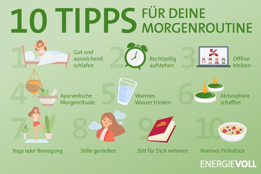 Unsere 10 Tipps für Deine Morgenroutine.