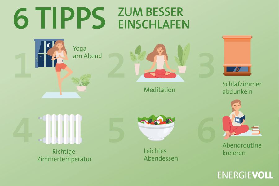 6 Tipps zum besser Einschlafen