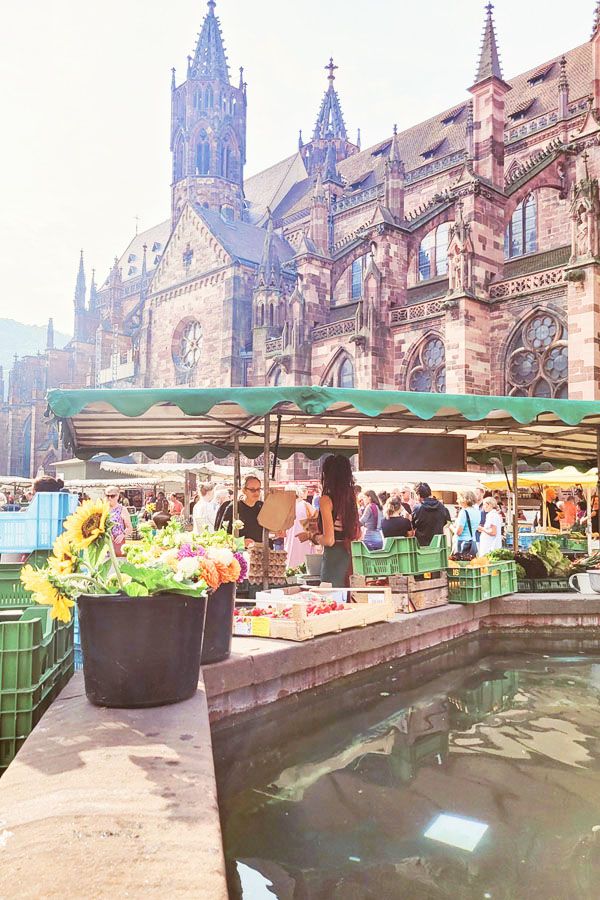 Bild vom Freiburger Münstermarkt.