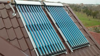 Solarthermie: Solarthermieanlage auf dem Dach