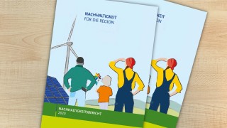 Titelblatt des badenova Nachhaltigkeitsberichts
