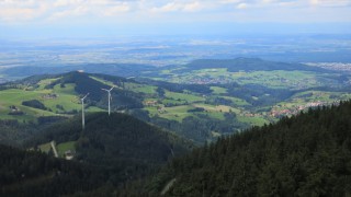 Der Windpark auf dem Hohenlochen produziert Ökostrom für die Region.