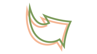 Outline Wende-Icon in grün und orange