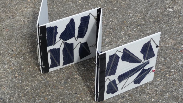 Solarbruchzellen sind Grundbaustein für einen Solarbaukasten für Schüler.