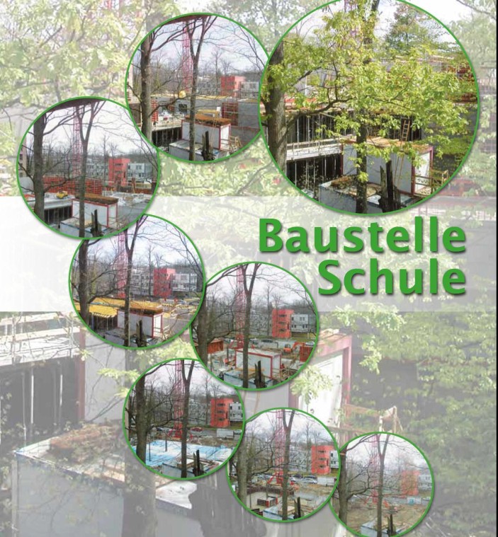 Anbau an ein Schulgebäude, vorbildlich klimaschonend durch erneuerbare Energien für Wärme- und Stromversorgung
