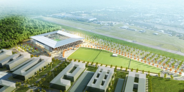 Klimaneutrales Fußballstadion in Freiburg