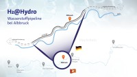 Geplante Wasserstoff-Pipeline von Albbruck bis Grenzach.