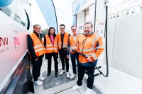 badenova Vorstand Dirk Sattur mit M. Broglin, C. Buchheit, M. Horn und D. Sommerhalter