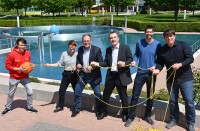 Auftakt der Veranstaltungsreihe „badenova bewegt“ im Lörracher Parkschwimmbad.