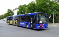 Der badenova Bus in Berlin Tempelhof.