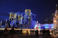 Voller Energie: Der Europa Park bei Nacht.