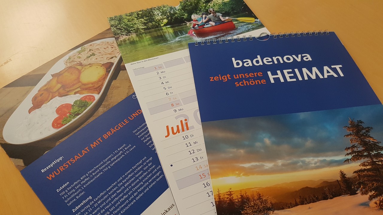 badenova Rezeptkalender 2017